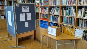 Volební místnost - Studentské volby 2017